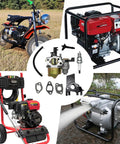 Carburetor And Insulator Kit For Honda GX200 GX160 GX120 5.5 HP 6.5 HP 196cc 200cc Predator 212cc 224cc Engines Coleman CT200U BT200X