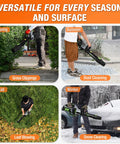 Ergonomic Leaf Blower Handle 2.0 Feather Light Back Saving Grip with Shoulder Strap fits LB models used in all seasons