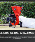 Heavy Duty Gas Powered 3 In 1 Wood Chipper Shredder Mulcher For Yard Cleanup, 3 Inch Max Wood Diameter, EPA CARB Certified with bag attachment