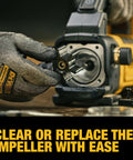 Top Shelf 20V Max Transfer Pump Kit Delivers Smooth HVAC And Refrigerant Flow At 10 Gallons Per Minute With Precise Glycol Mix Ratio For No Sweat Job Site Performance And Heavy Duty Reliability showing technician replacing impeller.