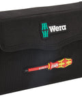 Kraftform Compact VDE 17 Extra Slim 16 Piece Insulated Screwdriver And Pliers Set in black durable textile case with logo