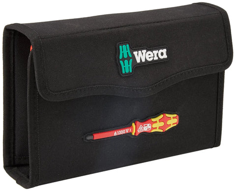 Kraftform Compact VDE 17 Extra Slim 16 Piece Insulated Screwdriver And Pliers Set in black durable textile case with logo