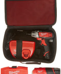 12 Volt Cordless Screwdriver And LED Work Light Combo Kit with Bit Set in protective carrying case