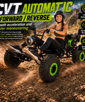 Teen driving Super Slick 212cc Gas Powered Off-Road Go Kart For Teens And Adults That Hits 35 MPH With A Mighty 7.5 HP Engine on dirt.