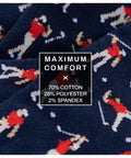 Funny Angry Golfer Socks Navy Blue For Men Size Ten To Thirteen One Pair Per Pack A Hilarious Golf Gift With Comfortable Cotton Blend