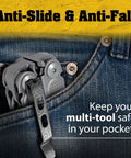 Fly Titanium Tc4 Pocket Clip Upgrade For Leatherman Free T And P Series Plus Arc Bond And Curl Multifunction Tools Matte in pocket.