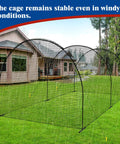 2025 Upgraded Backyard Baseball Batting Cage With Frame And Net 20 Ft By 12 Ft By 8 Ft Easy Setup Outdoor Training Gear on lawn