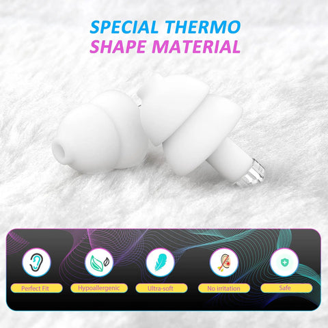 Three Pack Invisible Ear Plugs For Noise Reduction And High Fidelity Hearing Protection For Concerts Raves Motorcycles And Work