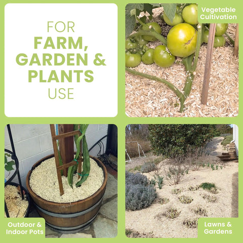 Natural Hemp Garden Mulch Soil Conditioner For Moisture Retention And Weed Suppression Ideal For Flower And Vegetable Beds This Eco Friendly Potting Aid Keeps Soil Rich And Healthy Grown In The US 25 Lb Bag for vegetable beds and pots