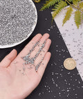 Hand holding Aluminum Shavings 300g Kit For Art Projects And DIY Crafts Great For Experiments Welding Prototyping And Industry Use