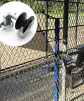 2 Pcs Chain Link Nylon Rolling Gate Track Wheel Rollers for Sliding Gates compatible with 2 inch gate frames and track pipe