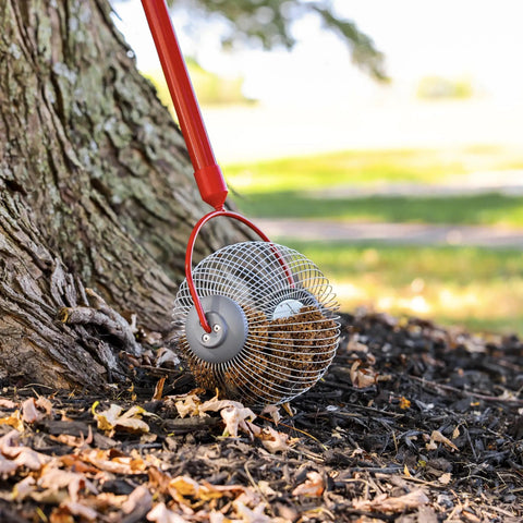Back Saving Nut Gatherer Roller For Pecans Hickory Nuts Golf Balls And More Yard Picker Upper With Durable Steel Cage