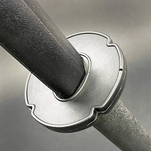 Close-up of 42 Inch Hard Foam Kendo Sword For Martial Arts Sparring And Training Lightweight Durable Practice Blade In Black