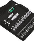 Kraftform Kompakt Zyklop Mini 27 Piece Ratchet Set built for tight spaces with drop forged full steel construction in black case
