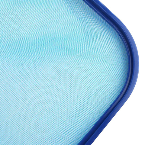 Heavy Duty Pool Skimmer Net For Leaves And Debris Fine Mesh Frame Net Pro Grade Pool Leaf Rake close-up of blue fine mesh