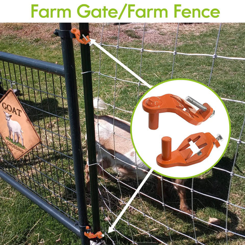 Heavy Duty Gate Hinge Pins For Metal Posts Durable Steel Gate Hangers For Farm Garden And Backyard Fences Easy Install