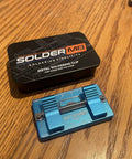 All Metal Soldering Jig For LED Strip Lights with Magnetic Clamp on wooden surface