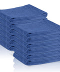 Blue Huck Towels Pack Of 12 Cleaning Rags 100 Percent Cotton Ultra Absorbent Lint Free Towels For Kitchen Bar Home Windows Glass