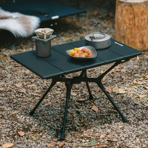 YL01 Portable Camping Table No Tools Required Quick Setup Lightweight Aluminum Folding Table For Hiking Tailgating Picnics
