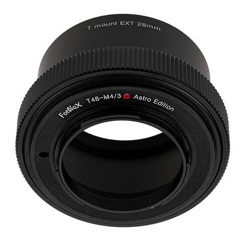 Astro Edition 48mm T Mount Lens Adapter to Micro Four Thirds Cameras for Wide Field Telescopes 0.75x Focal Reducer