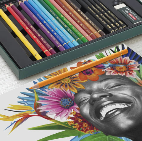 Polychromos Colored Pencils And Pitt Graphite Matte Gift Set 50 Piece Artist Pencils For Sketching And Drawing With Accessories
