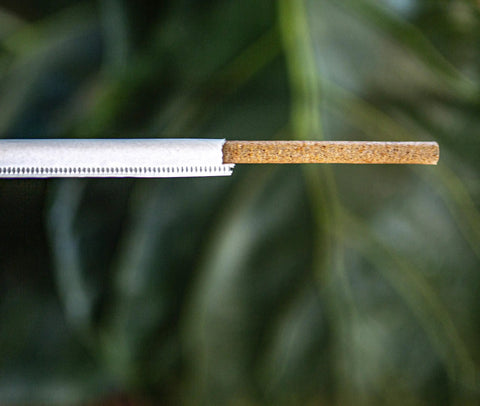 Agave Fiber Straws 1000 Count Individually Wrapped 8.2 Inch Biodegradable Eco Friendly Plant Based Reusable Alternative To Paper And Plastic Straws For Everyday Kitchen And Bar Use, wrapped straw close-up