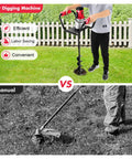 4 Inch Electric Post Hole Digger Auger Bit For Fence Posts And Planting Soils Heavy Duty Spiral Drill Attachment comparison with manual tool