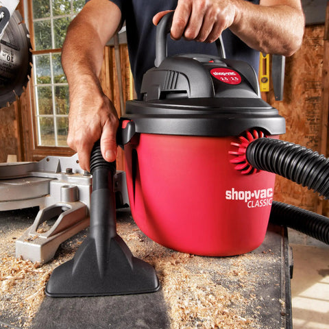 2.5 Gallon 2.5 Peak HP Wet Dry Vacuum Portable Compact Shop Vacuum With Collapsible Handle Wall Bracket And Versatile Attachments For Home Garage And Jobsite
