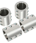Heavy Duty 4 Pack Split Collar Tube Clamp For UTV Roll Cages Weldable Or Bolt On Mount Fits One And Three Quarter Inch OD Tubing