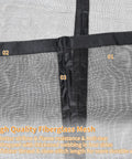 High quality fiberglass mesh of 16 By 7 Foot Garage Door Screen For Two Car Garage Super Easy Install With Strong Magnetic Closure