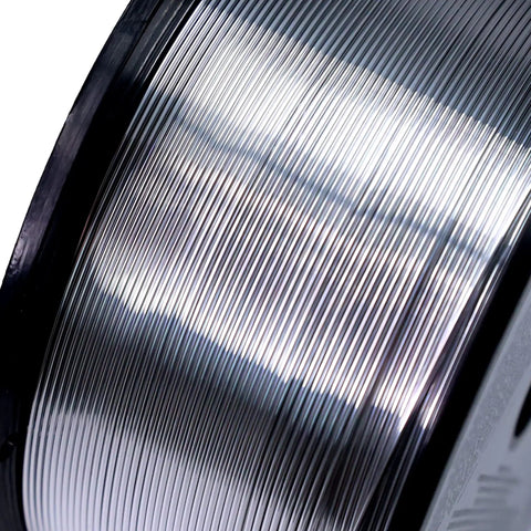 MIG Aluminum Welding Wire 0.035 Inch 1 Lb Spool ER4043 close-up showing smooth wires with silicon additives for fluid welds