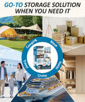 Collage showing uses for Vacuum Storage Bags 80 Percent Compression Space Saver For Clothes, Blankets, Pillows, And Bedding, 20 Combo Pack