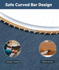 Close-up of two person hammock with heavy duty curved bar for poolside and backyard lounging go to choice for quick dry Textilene and Olefin fabric.