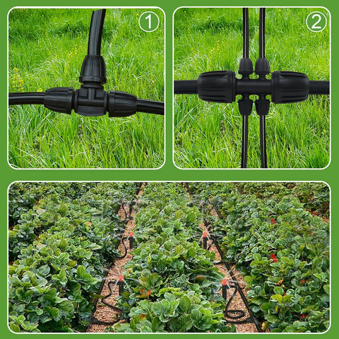 Half Inch Drip Irrigation Tubing 49.2 Feet Main Garden Watering Line For Easy Setup Plant Irrigation Kit in garden setup