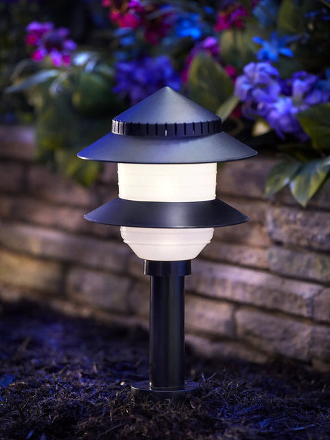10 Lights Low Voltage Landscape Lighting Kit With Dusk To Dawn Photocell 12V 4W Incandescent White Pathway And Step Lighting For Patio Walkway And Garden For Curb Appeal Easy Install