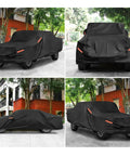 Jeep Gladiator JT Truck Car Cover 2020 2024 Outdoor Waterproof Shield Sun Rain Dust Wind Snow Black Heavy Duty, street view