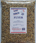 Flyer Pigeon Mix 14 Percent Protein For Racing Homers And Show Birds 8 Lb Bag with 30 Percent Yellow Popcorn and Peas