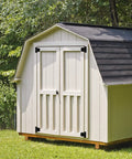 Shed doors featuring Heavy Duty Fence Gate Hinges 3.5 Inch By 4.5 Inch Black Exterior Outdoor Hinges for Barn Doors
