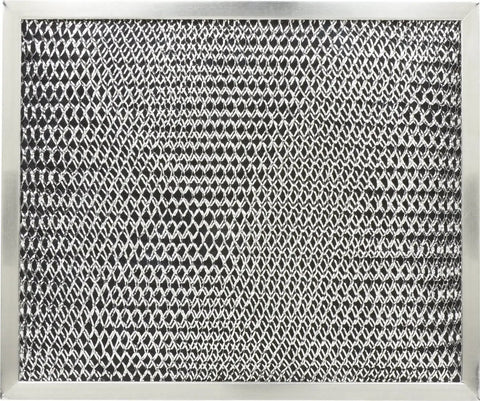 4 Pack Charcoal Carbon Range Hood Filter Set For Non Ducted Hoods Odor Busting Grease Mesh Replacement Compatible With Broan Nutone 6105C 41F 97005687 8.75 x 10.5 x.44 Inches metal mesh filter front view
