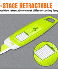 Ceramic Safety Box Cutter With Safety Lock Pocket Sized Magnetic Cardboard Opener For Packages Ultra Sharp Ceramic Blade Rust Resistant Handy Mini Knife 4 Pack, 2-stage retractable blade