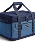 Heavy Duty Insulated Cooler Bag Holds 48 Cans Slap It On The Trunk Collapsible Soft Side Carry Tote with dual zippers and padded straps.