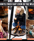 Fatwood Fire Starter Sticks 10lb Box For Campfires And BBQs used in fireplace, snow camping, and wood stove settings