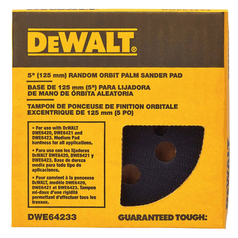 5 Inch Hook And Loop Replacement Pad For Sanders 8 Hole Dust Collection Ready Pro Grade Heavy Duty Grip Packaging