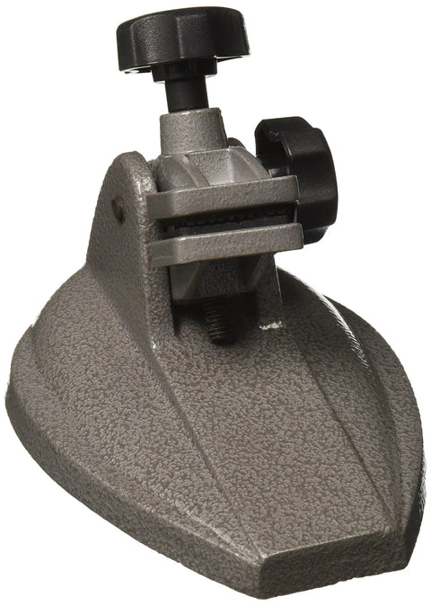 Micrometer Stand With Adjustable Clamp For Five Eighths Inch Capacity, Non Marring Protection, Stable Cast Iron Base