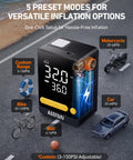L10 Mini Tire Inflator Portable Air Compressor With 150 PSI Quick Car Tire Inflation Also Fills Bikes Motorcycles And Balls