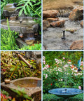 Solar Water Fountain Pump For Bird Bath And Pond Outdoor Garden Pool Backyards 1.5W Solar Powered Fountain With Tubing Auto Start In Direct Sun