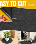 Cutting scene of Extra Large Garage Floor Mat Heavy Duty Oil Absorbent Parking Mat With Waterproof Non Slip Backing Washable Reusable Floor Protector