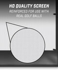 Close-up of reinforced HD screen material for Replacement Simulator Screen For 10 X 8 Foot Range Cage Upgrade Any Style Range.