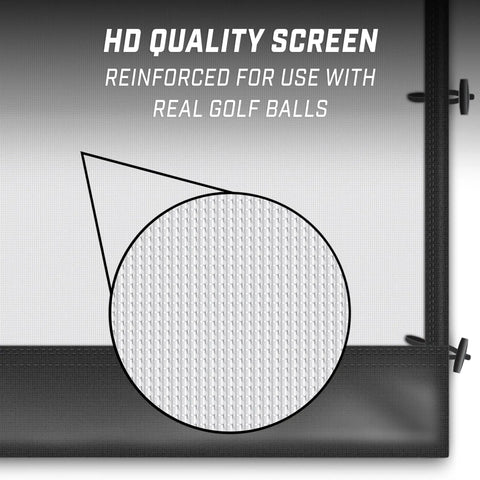 Close-up of reinforced HD screen material for Replacement Simulator Screen For 10 X 8 Foot Range Cage Upgrade Any Style Range.
