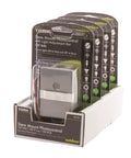 Outdoor 120V Stem Mount Photocontrol with Light Adjustment Bar in retail packaging, multiple units shown in a display box.